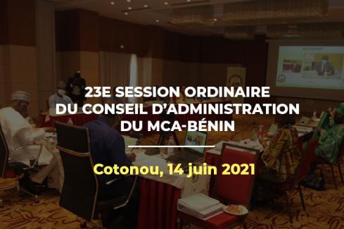23è session ordinaire du conseil d'administration du MCA-Bénin II