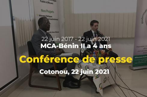 4 ans du MCA-Bénin II - Conférence de presse
