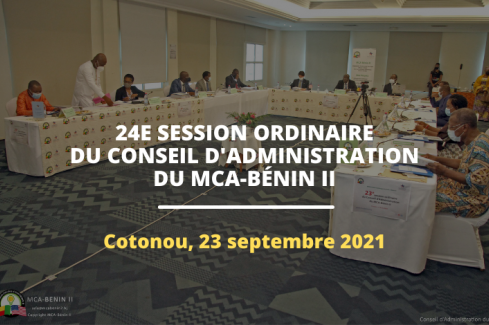 24è session ordinaire du conseil d'administration du MCA-Bénin II