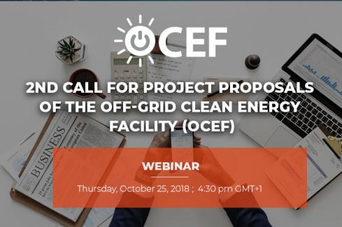Webinar: Information on the 2nd call for project proposals of the Off-Grid Clean Energy Facility (OCEF)