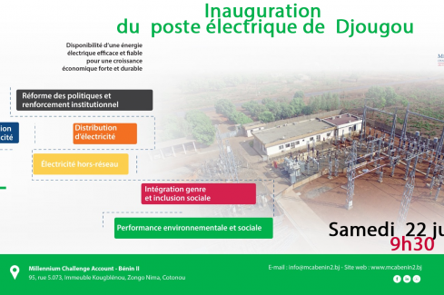 Cérémonie d’inauguration  du poste de  Djougou