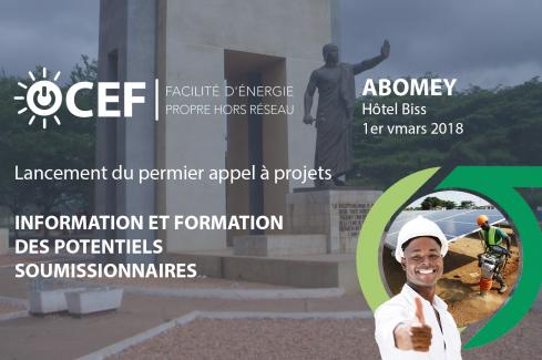 Information et formation sur la Facilité d'Energie Propre Hors Réseau (Abomey)