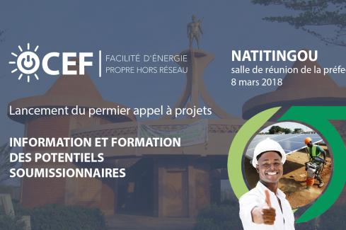 Information et formation sur la Facilité d'Energie Propre Hors Réseau (Natitingou)