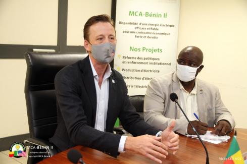 Visite de Sean Cairncross, PDG de la MCC, au Bénin, 13-14 octobre 2020