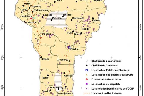 Localités des interventions du MCA-Bénin II