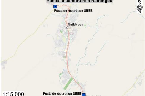 Postes à construire à Natitingou