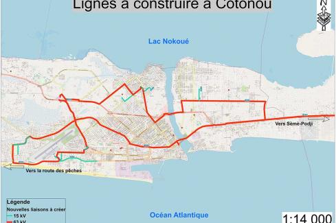 Lignes à construire à Cotonou